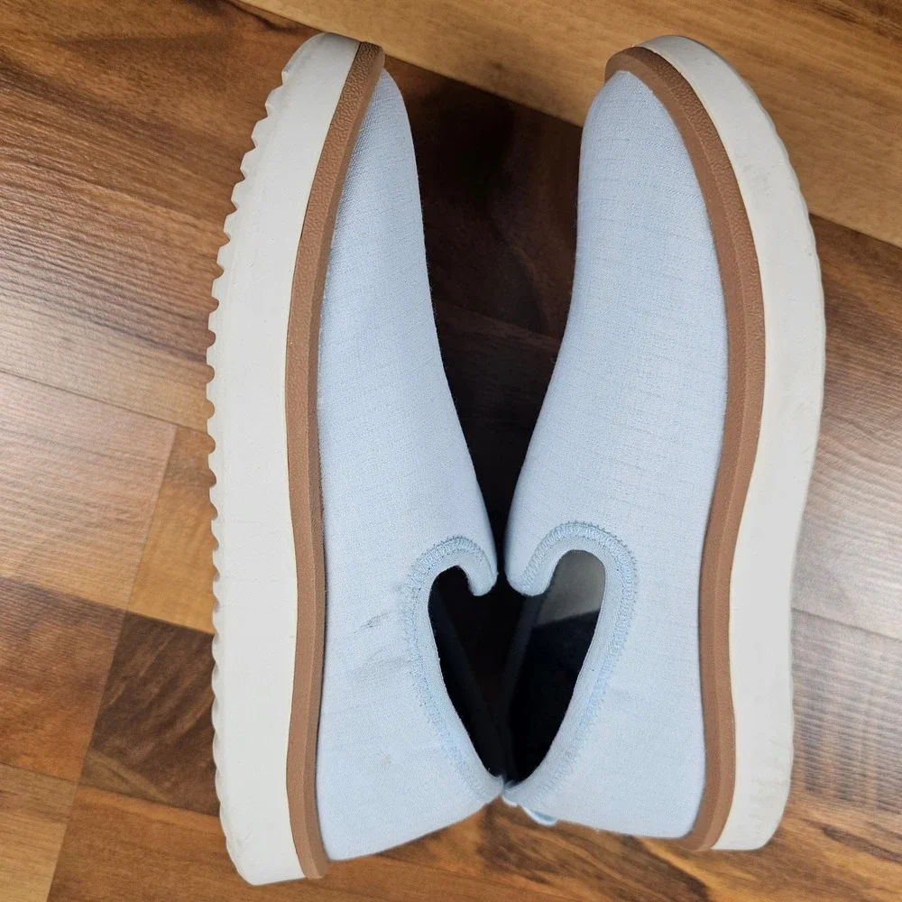 Allbirds Wool Lounger Slip-On Shoes Light Blue‎ Size 5 Casual Comfort Minimalist